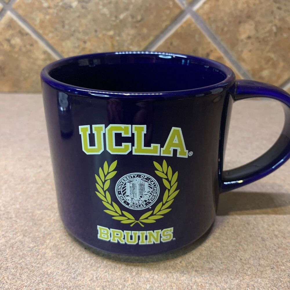 UCLA Bruins Ceramic Coffee Mug (1) 14oz Navy Blue & Gold Logo College Football